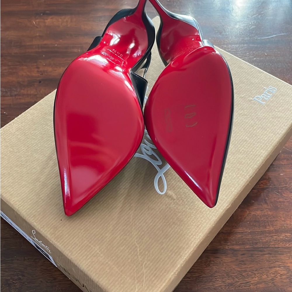 Christian Louboutin Black and Red Women's Heels